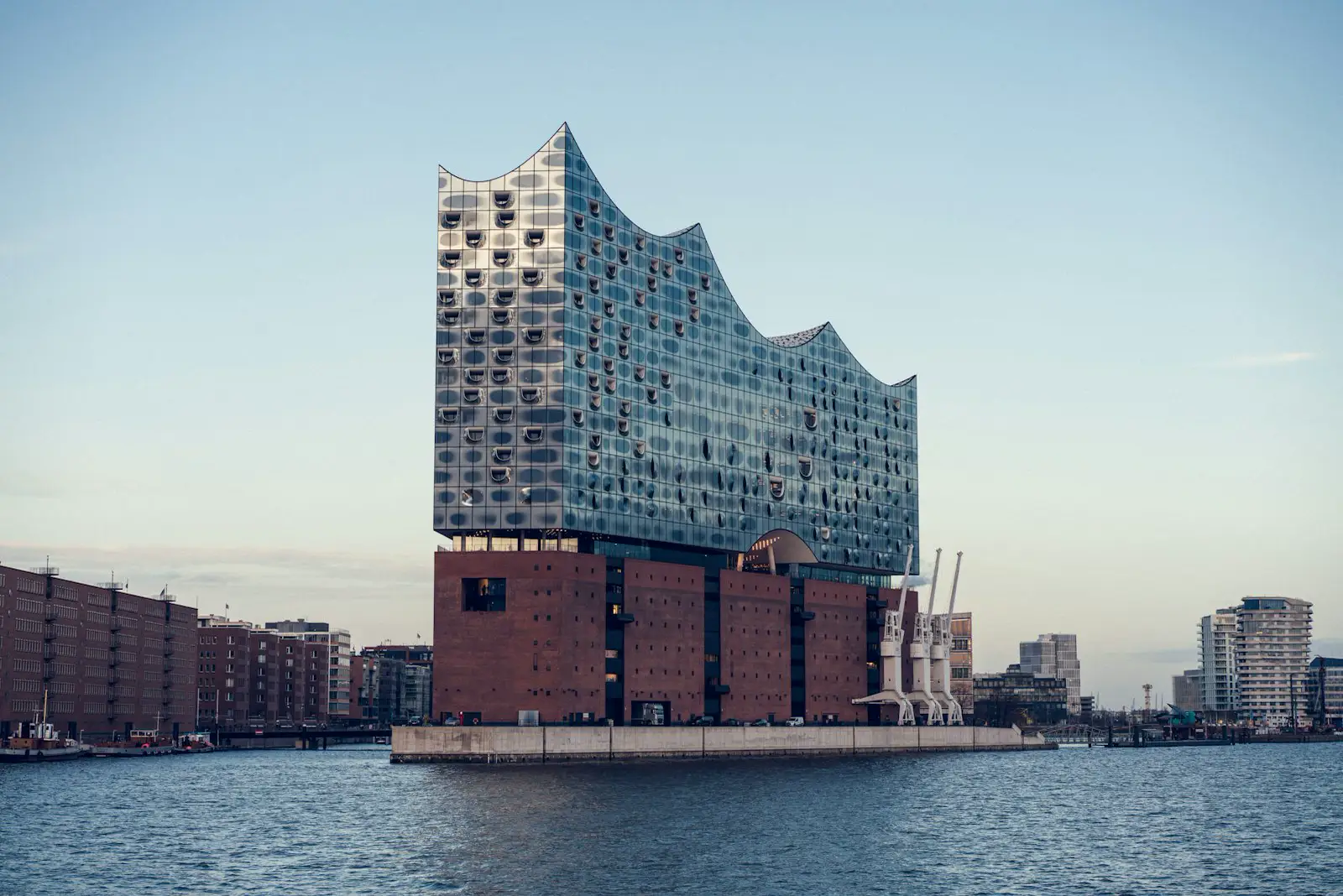 The Elbphilharmonie on the harbour in Hamburg